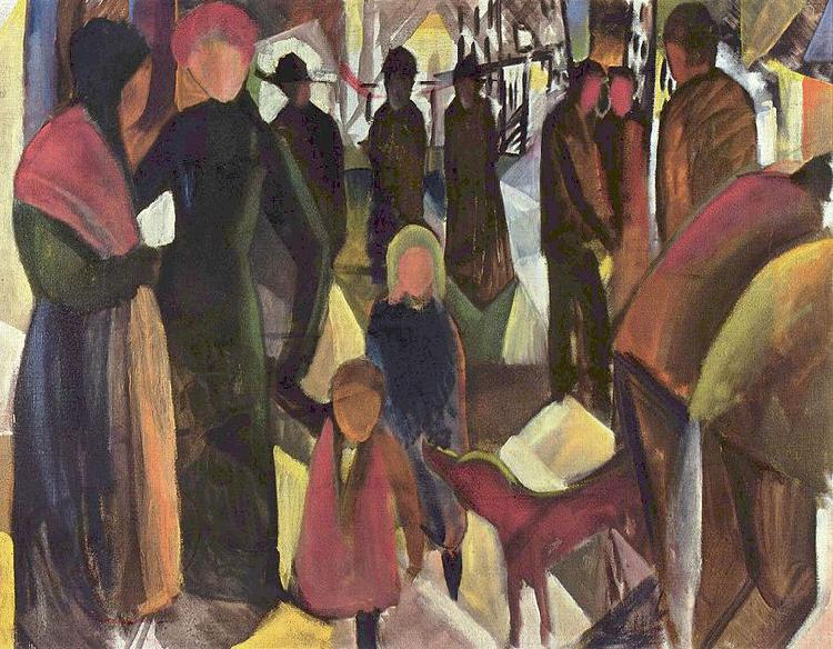 August Macke Farewell Sweden oil painting art